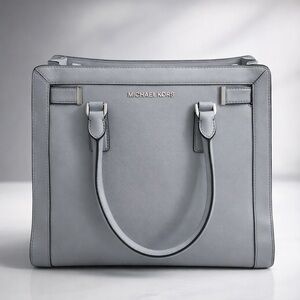 Michael Kors blue Satchel with Structured Design